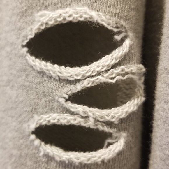 LIKE NEW Women's Chelsea DeBoer XS Distressed Hoodie - Picture 16 of 16